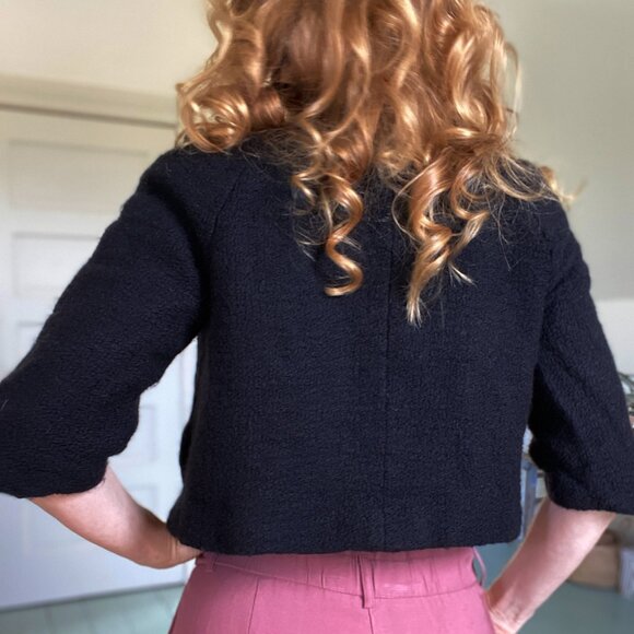 Like-new Banana Republic Cropped Wool Jacket - Picture 7 of 12